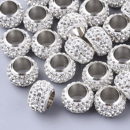 Polymer Clay Rhinestone Beads RB-S055-14-1