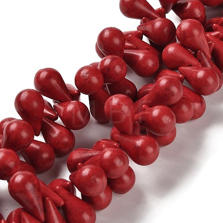 Synthetic Howlite Beads Strands TURQ-F018-07B-1