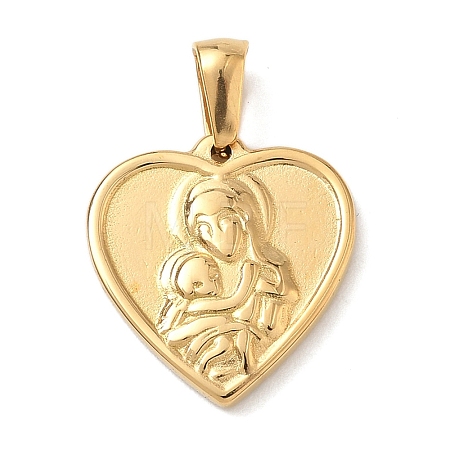 304 Stainless Steel Pendants STAS-D207-17G-1