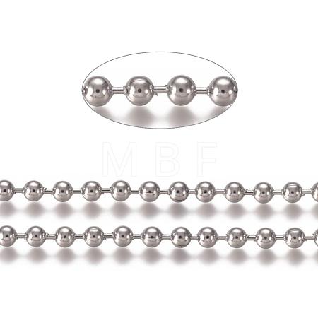 Non-Tarnish 304 Stainless Steel Ball Chains CHS-E021-13A-P-1