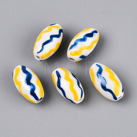 Handmade Porcelain Beads PORC-T134-15C-1