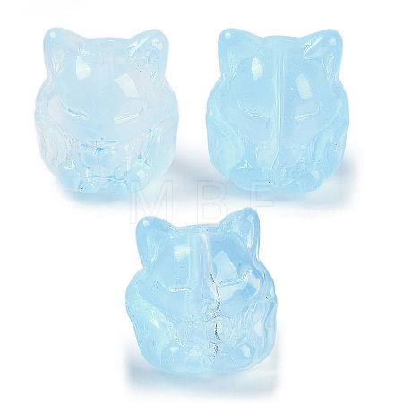 Transparent Spray Paint Glass Beads X1-GLAA-H035-01E-1
