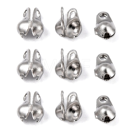 Tarnish Resistant 304 Stainless Steel Bead Tips X-STAS-R063-21-1