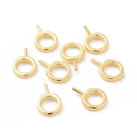925 Sterling Silver Screw Eye Peg Bails X-STER-D035-42G-1