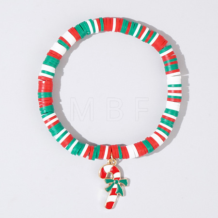 Christmas 304 Stainless Steel Enamel Charm Bracelets AH2991-3-1