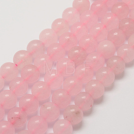 Natural Rose Quartz Bead Strands G-G735-46-4mm-1