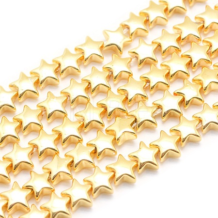 Electroplate Non-magnetic Synthetic Hematite Beads Strands G-L485-14-G-1