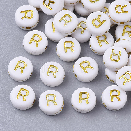 Plating Acrylic Beads PACR-R242-01R-1