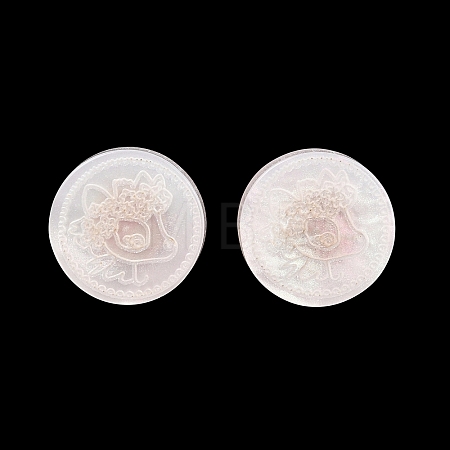 1-Hole Resin Alloy Shank Buttons FIND-B065-03G-12-1