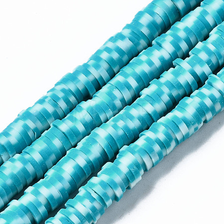 Handmade Polymer Clay Beads Strands CLAY-N008-010O-1