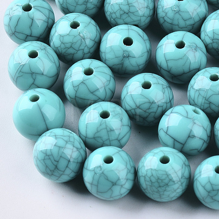 Acrylic Beads OACR-S029-086B-02-1
