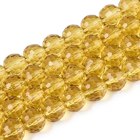 Transparent Glass Bead Strands GLAA-R095-8mm-31-1