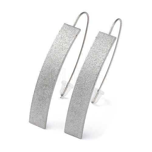 304 Stainless Steel Dangle Earrings for Women EJEW-D085-01P-02-1