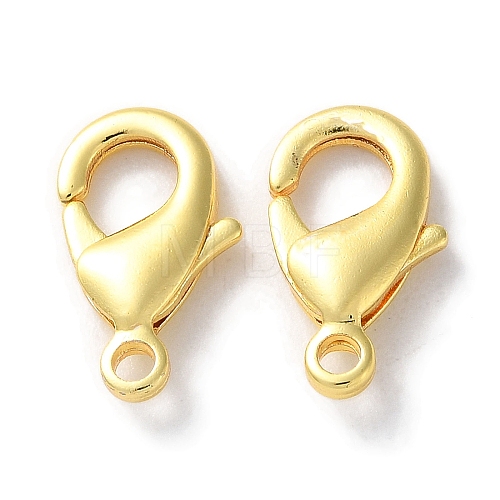 Rack Plating Brass Lobster Claw Clasps KK-F090-27G-03-1