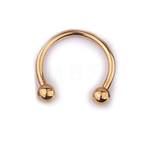 303 Stainless Steel Circular/Horseshoe Barbell Nose Rings WG86D19-18-1