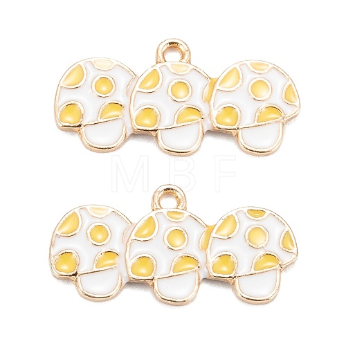 Autumn Theme Alloy Enamel Pendants ENAM-O048-03KCG-B-1