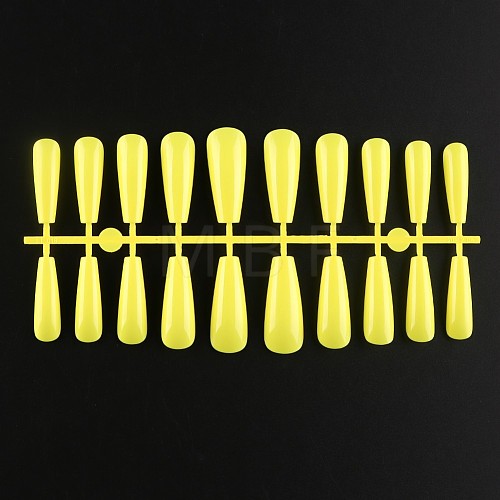 Solid Color Plastic Seamless Toe False Nail MRMJ-R106-TBL022-1