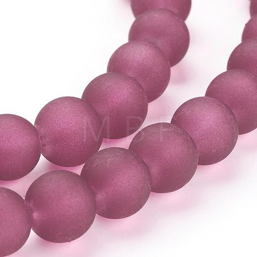 Transparent Glass Bead Strands GLAA-S031-10mm-39-1