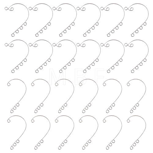 100Pcs 2 Style 316 Stainless Steel Ear Cuff Findings STAS-DC0010-68-1