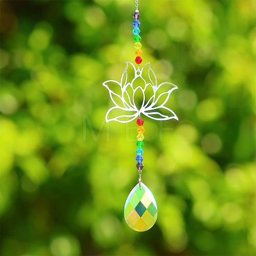 Alloy Lotus Hanging Ornaments PW-WG6C8DB-01-1