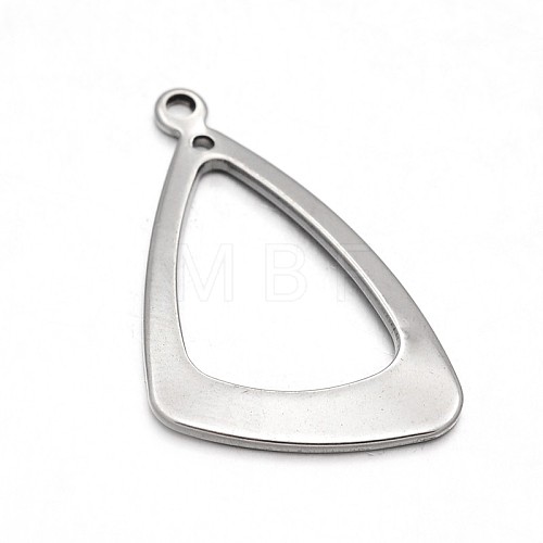 Triangle Ring 304 Stainless Steel Pendants X-STAS-N073-20-1