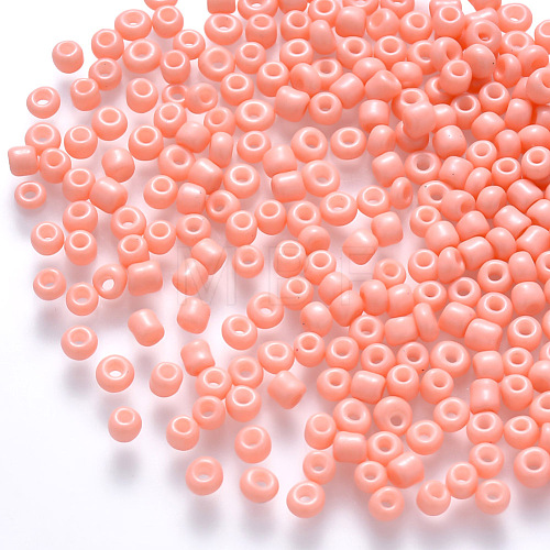 8/0 Baking Paint Glass Round Seed Beads SEED-S036-01B-17-1