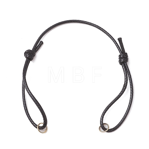 Adjustable Waxed Polyester Cord Bracelet Making AJEW-JB01312-01-1