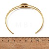 304 Stainless Steel & Natural Paua Shell Cuff Bangles for Women BJEW-JB14122-02-4