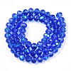 Electroplate Glass Beads Strands EGLA-A034-T2mm-L26-3