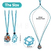 Braided Waxed Cotton Thread Cords Macrame Pouch Necklace Making AJEW-SW00022-11-2