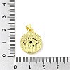 Real 18K Gold Plated Brass Clear Cubic Zirconia Pendants KK-A198-11G-02-3