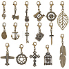 16Pcs Alloy Pendant Decorations HJEW-CP00083-7