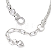 Alloy Snake Chain Charms Bracelets BJEW-JB11448-01-4