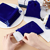   30Pcs Rectangle Velvet Pouches TP-PH0001-21B-3