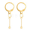 Brass Leverback Earring Findings EJEW-TAC00035-1