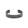 Viking Rune Engraved Pattern 304 Stainless Steel Cuff Bangles for Men WG7ABAB-01-1