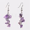 Natural Mixed Stone Dangle Earrings EJEW-JE02185-2