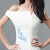 4Pcs Polyester Computerized Embroidery Cloth Iron on/Sew on Patches PATC-CY0001-80A-6