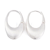 Oval Brass Hoop Earrings for Women EJEW-G391-09S-2