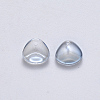 Transparent Spray Painted Glass Charms GLAA-R211-01-D02-2