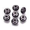 UV Plating Opaque Acrylic European Beads PACR-T017-19M-02-1