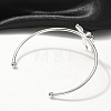 304 Stainless Steel Cuff Bangles BJEW-B107-01P-3