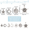 84Pcs 7 Style Tibetan Style Alloy Pendants TIBEP-PH0001-52-2