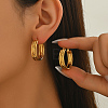 304 Stainless Steel Minimalist Round Hoop Earrings  MS5537-4