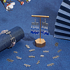 135Pcs 9 Styles Tibetan Style Alloy Chandelier Component Links FIND-PH0038-51-4