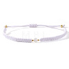 Natural Quartz Crystal Round Link Bracelets LS-KB3682-2-1