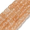 Transparent Crackle Glass Beads Strands X-GLAA-NH0001-04B-1