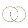 304 Stainless Steel Big Hoop Earrings X-EJEW-F188-24G-F-1