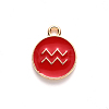 Alloy Enamel Pendants X-ENAM-S124-01A-07J-2