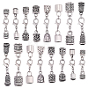 32Pcs 8 Styles Alloy Cord Ends HJEW-SC0003-12-1